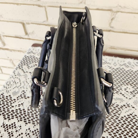 Coach Legacy Tanner Black Leather Y2K Shoulder Bag Purse - Picture 9 of 13